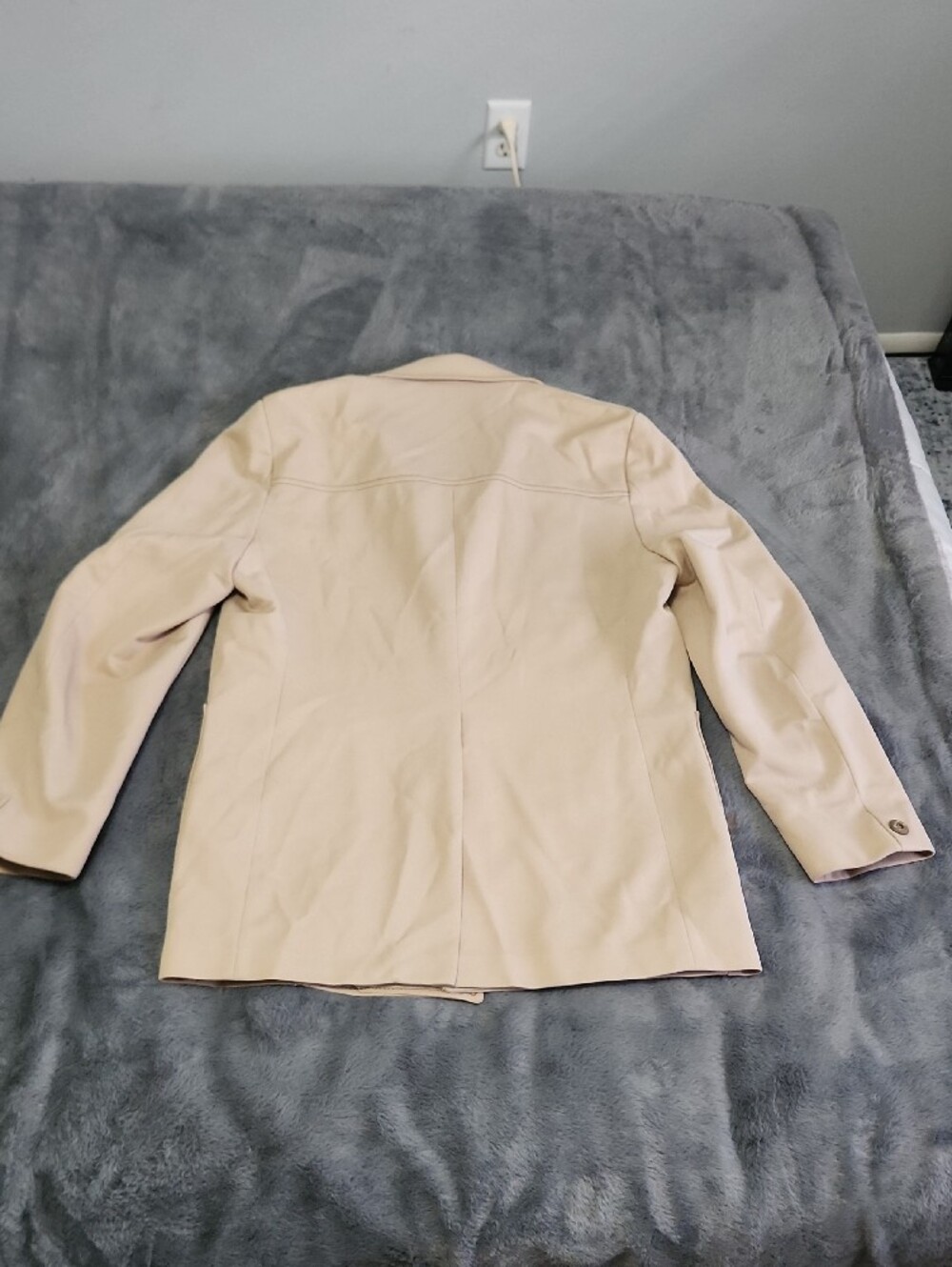 Pulse The Beat Of Fashion Forever Vintage Beige Button-Up Jacket - Picture 4 of 6